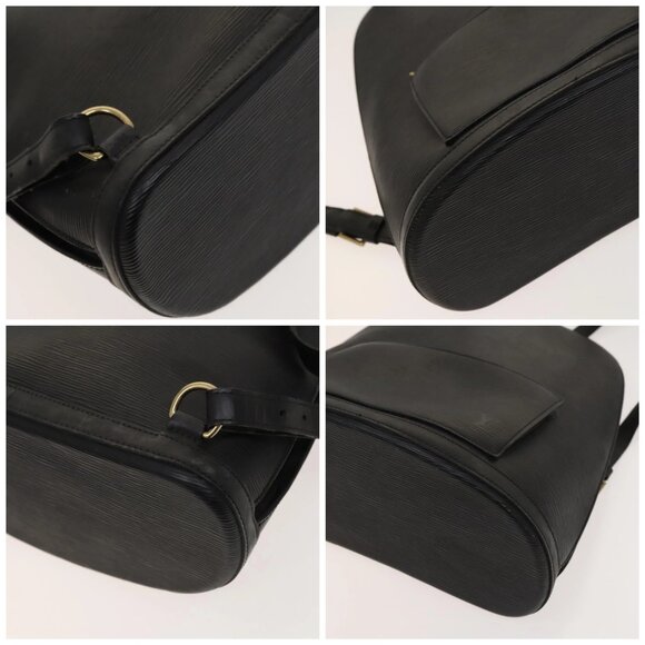 LOUIS VUITTON Epi Gobelins Backpack Black M52292 LV Auth 116303 - Picture 14 of 16